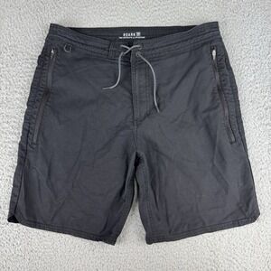 Roark Men's Layover Traveler Shorts Black Size 31 Drawstring‎